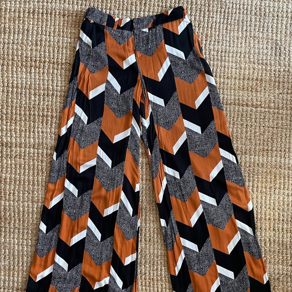 elevenses wide leg vintage style pants
